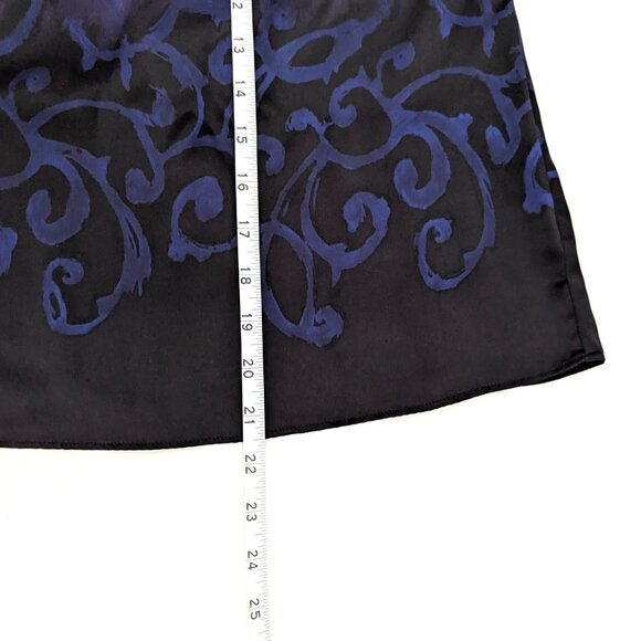 NWT Tahari | 100% Silk Halter Blouse Top Black w/ Abstract Print | Size Small - Picture 13 of 13